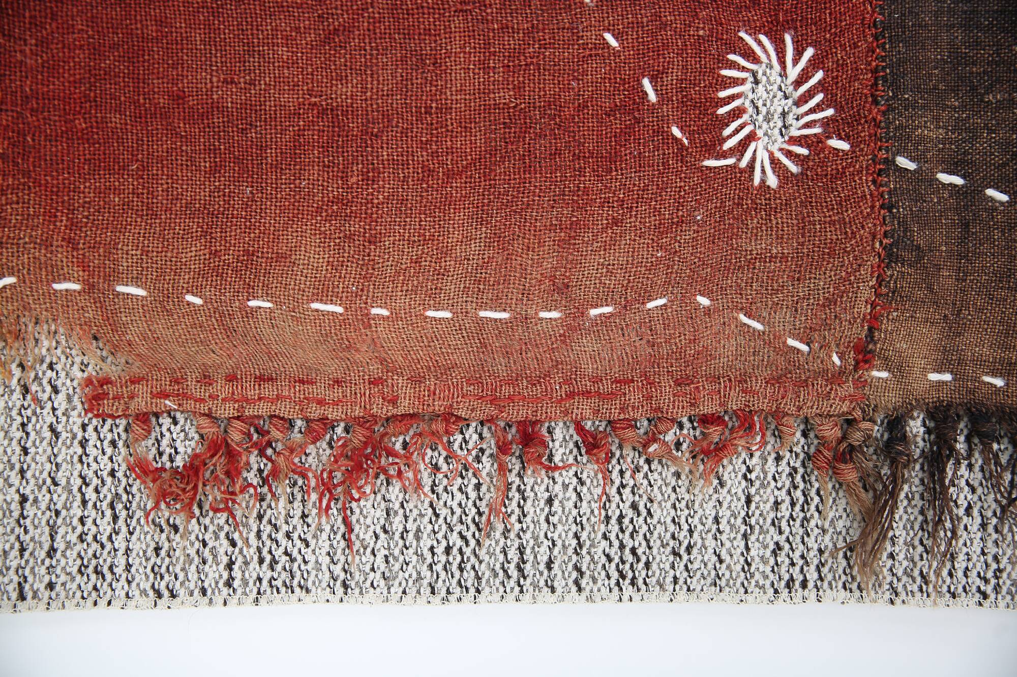 Tapisserie Murale Textile Vintage, Tenture Design, Art Textile, 88x106 Cm