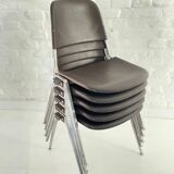 Vintage Knoll International 1601 Model stackable chairs 1970s
