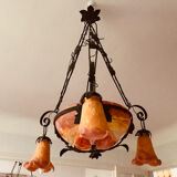 Chandelier glass paste art deco