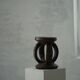 African Dogon stool from the mid-20th century, hand-carved in wood, Wabi-Sabi style.