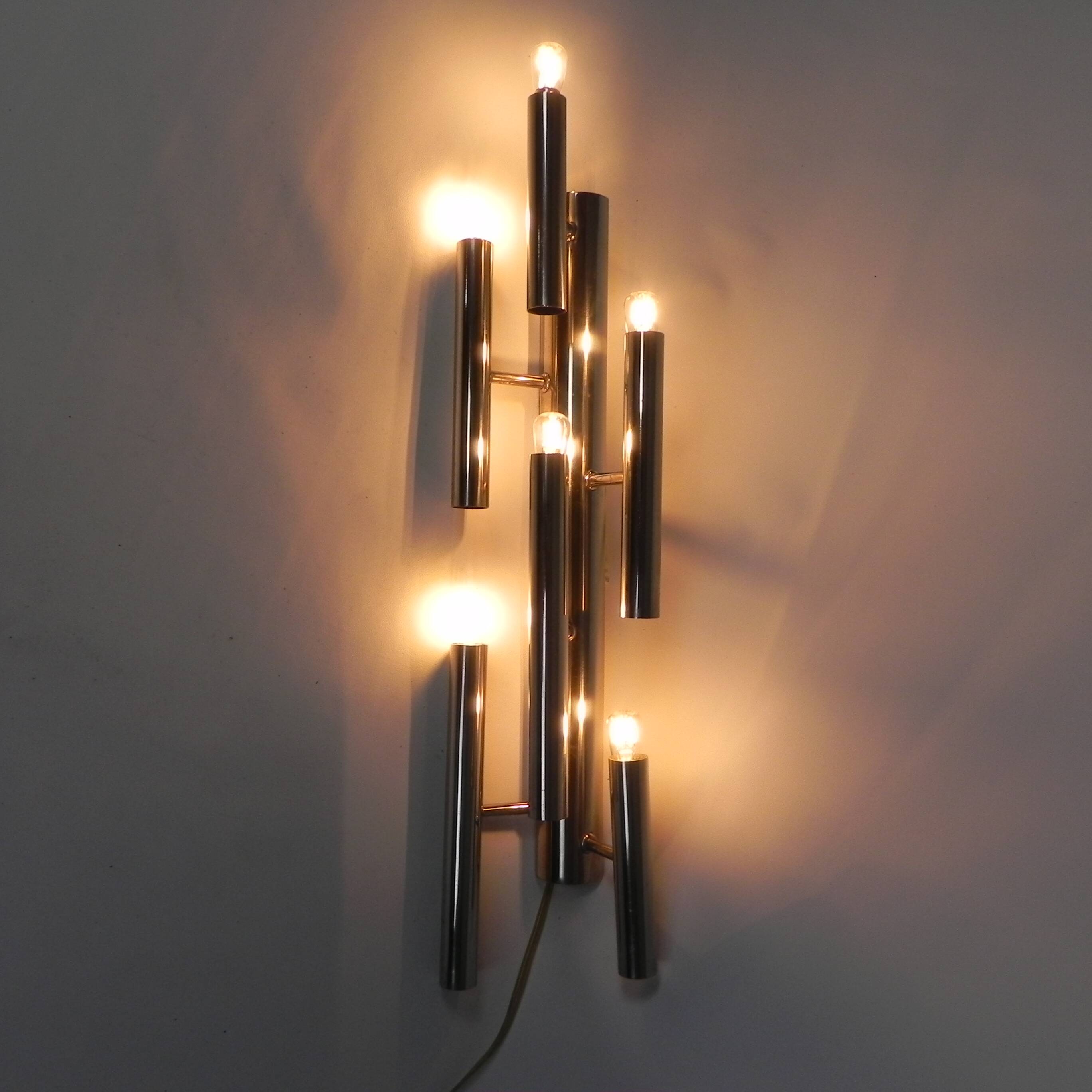 Vintage wall light, Gaetano Sciolari for Boulanger, 1970s.
