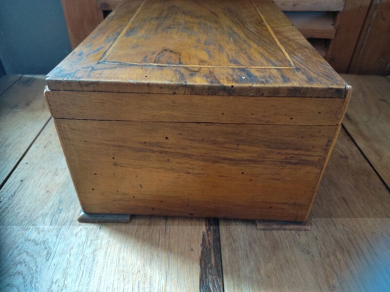 Box box solid wood marquetry lock Storage dp 112290