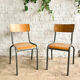Paire de chaises d’école Mullca taille adulte