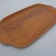 Swedish teak tray with tea cups by Jie Gantofta, 1960s, set of 7.