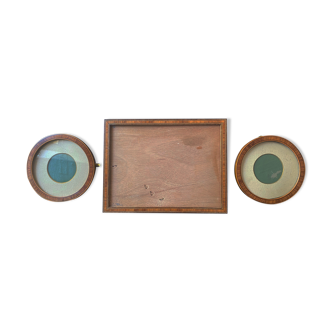 Set of 3 frames 1900 tackle with nets and marie louise pitchpin
