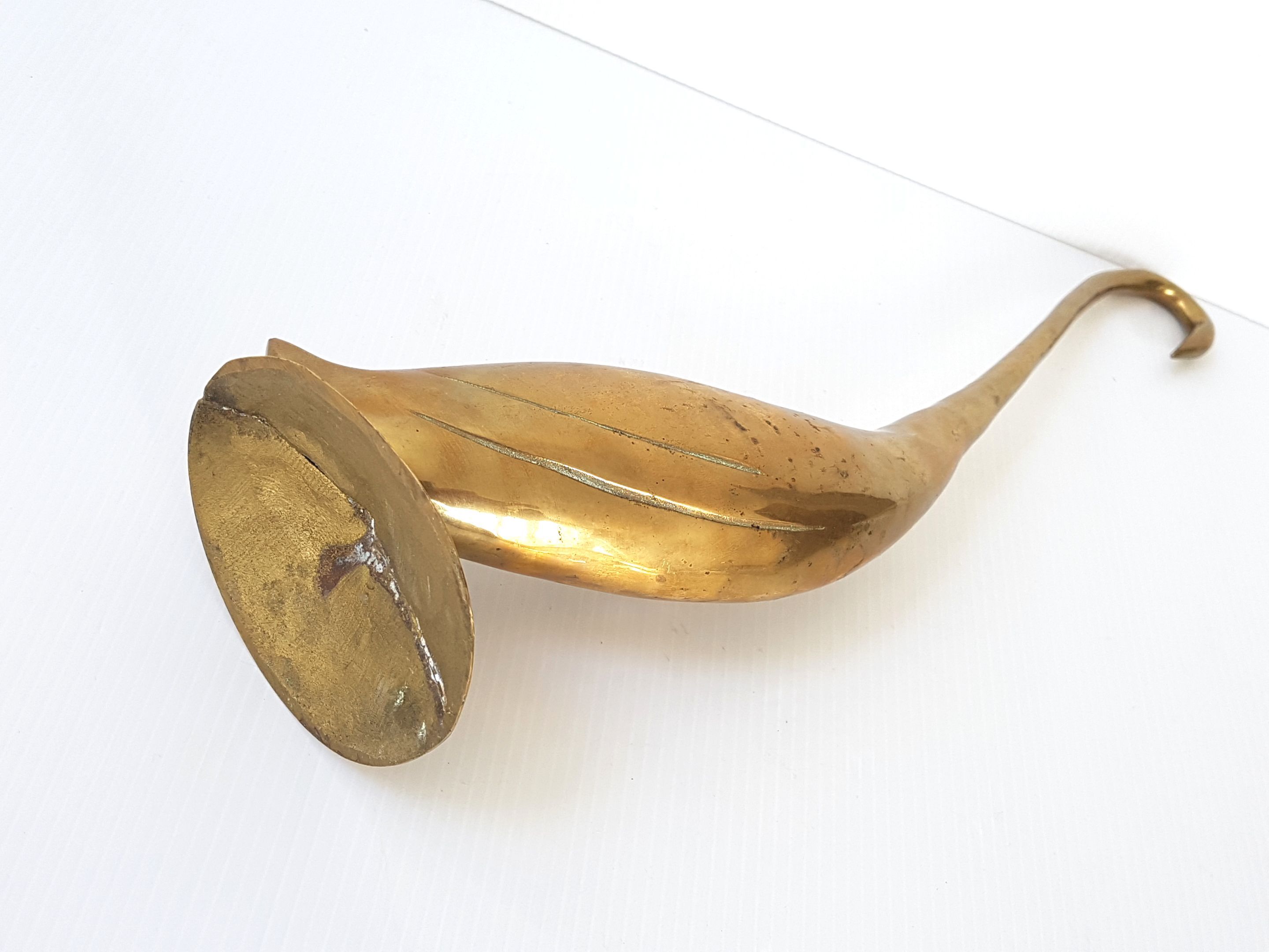 Vintage brass Swan