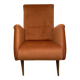 Fauteuil italien pieds compas italie années 60 retapissé