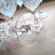 Set of 6 cut-glass glasses from the 1960s