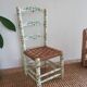 Chaise vintage peinte à la main esprit bohème chic