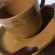 Sarguemines stoneware coffee service, Savoie brand.