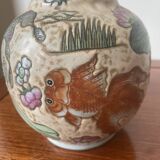 Chinese vase with ducks and goldfish