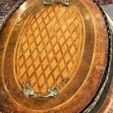 Very beautiful and old wooden marquetry planter, Napoleon III period, mid-19th century.