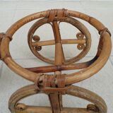 Porte-plante rotin