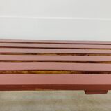 Banc à lattes en bois style scandinave, vintage