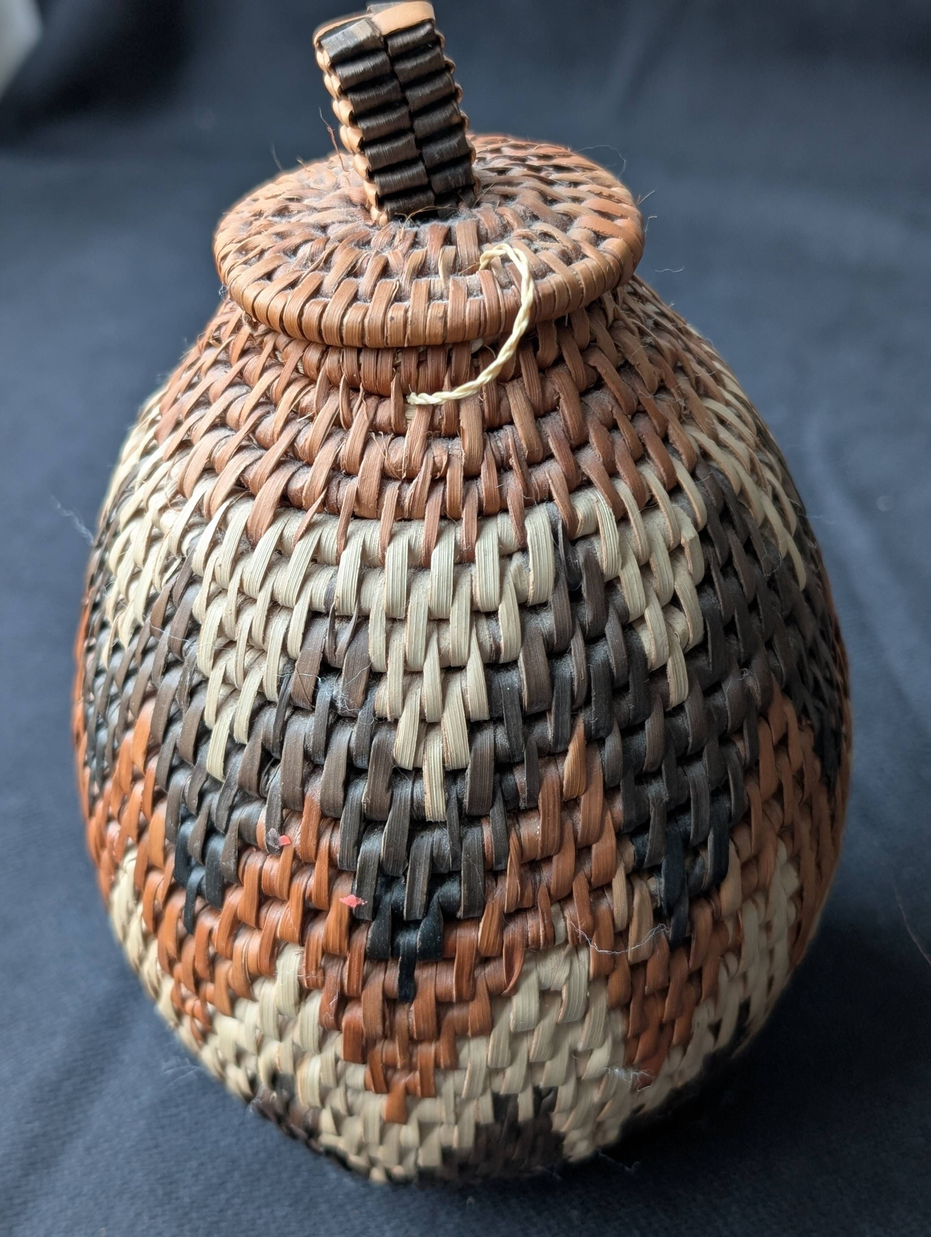 Traditional Zulu herb basket