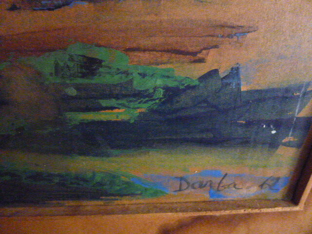 Paintings on wood signed darba 1962