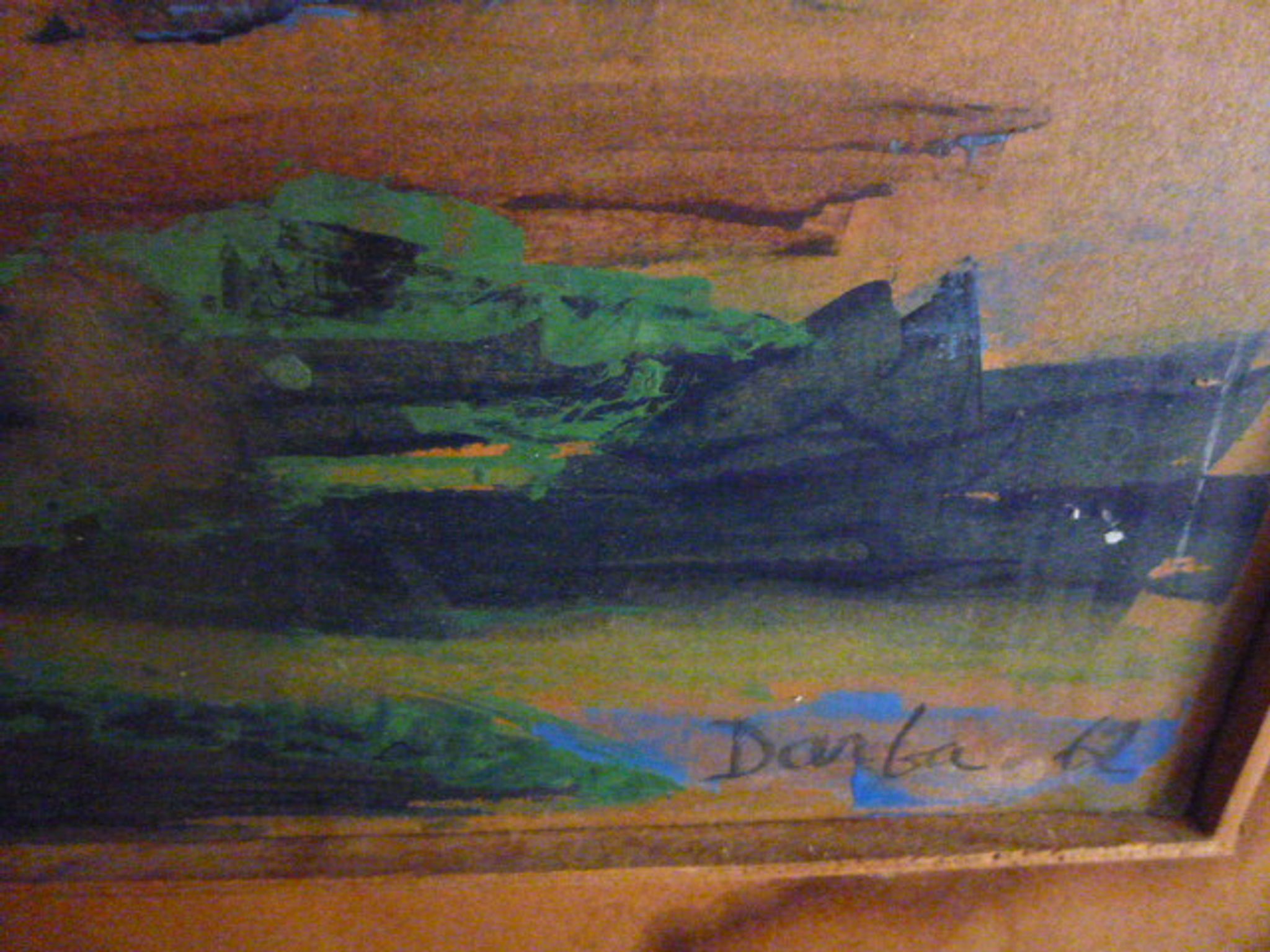 Paintings on wood signed darba 1962
