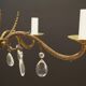 Brass chandelier, Danish design, 1960s, production: Denmark