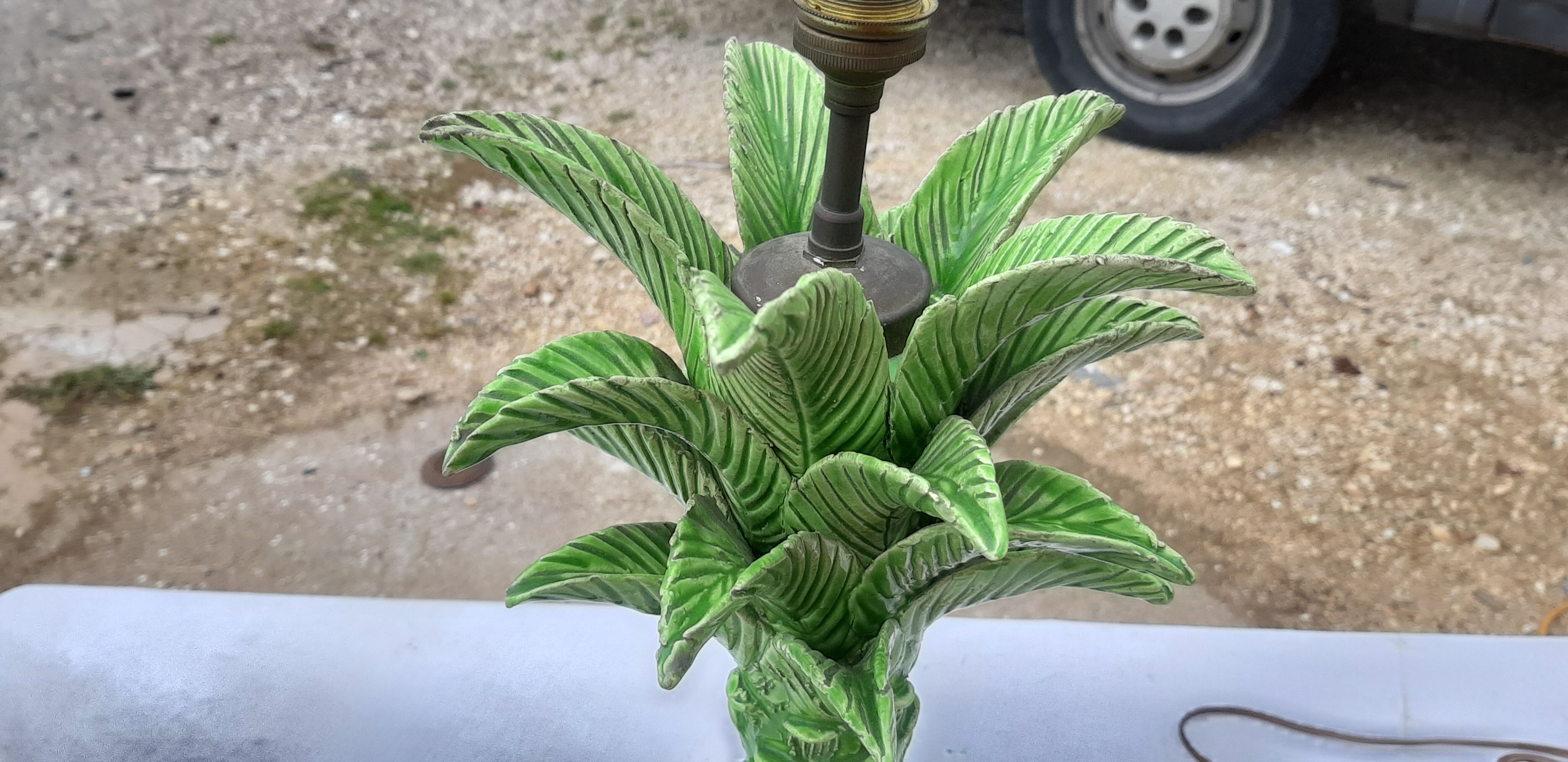 Ceramic lamp by Jean Roger France circa 1960