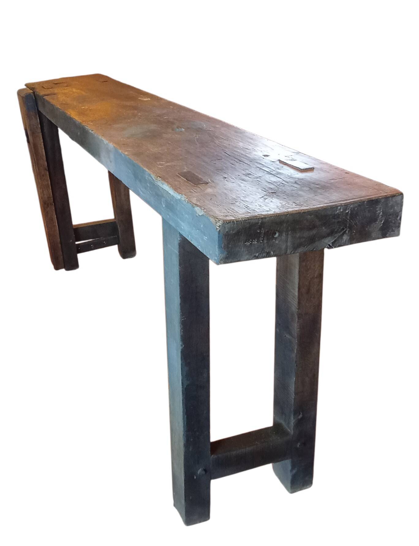 Old carpenter's workbench for furniture making.