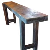 Old carpenter's workbench for furniture making.