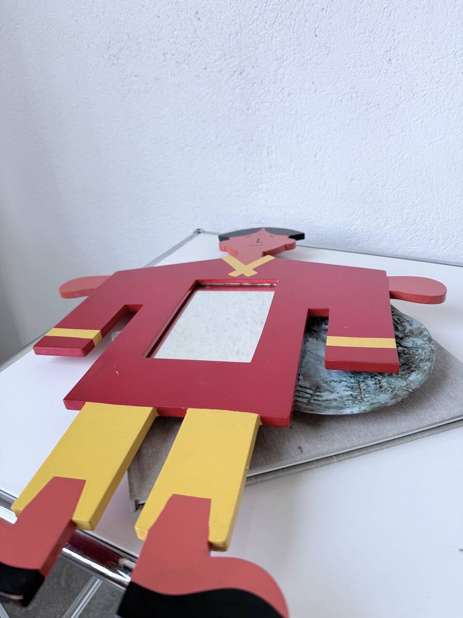 Child's character painted wooden mirror