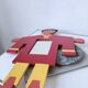 Miroir enfant personnage bois peint