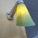 Wall light swan collar green glass Art Deco