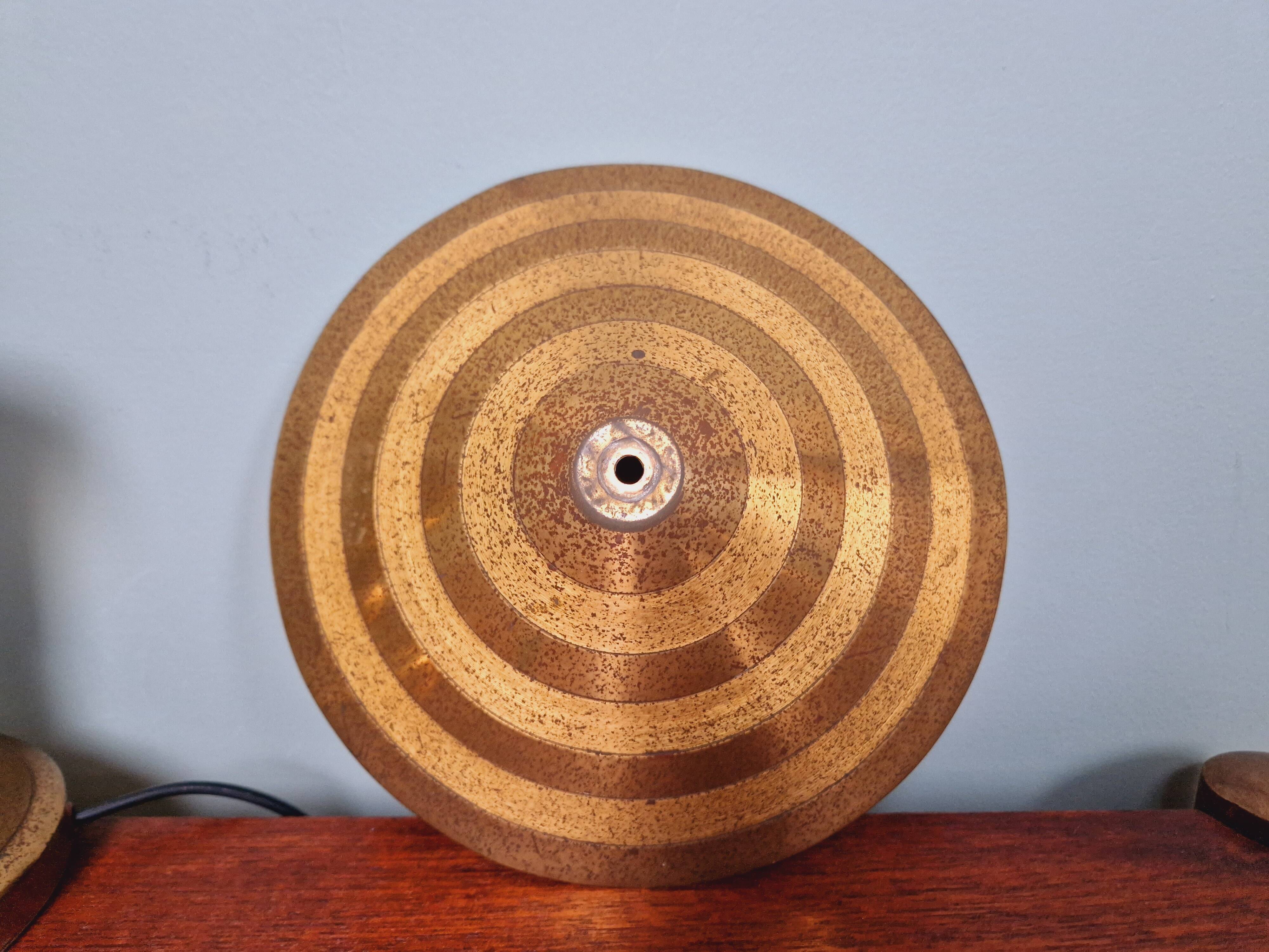 Lampe Art Déco en laiton, années 1920-30