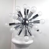 Sputnik space age 70s spherical suspension chandelier