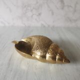 Cendrier coquillage laiton
