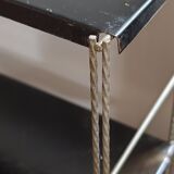 1960s black string wall shelf