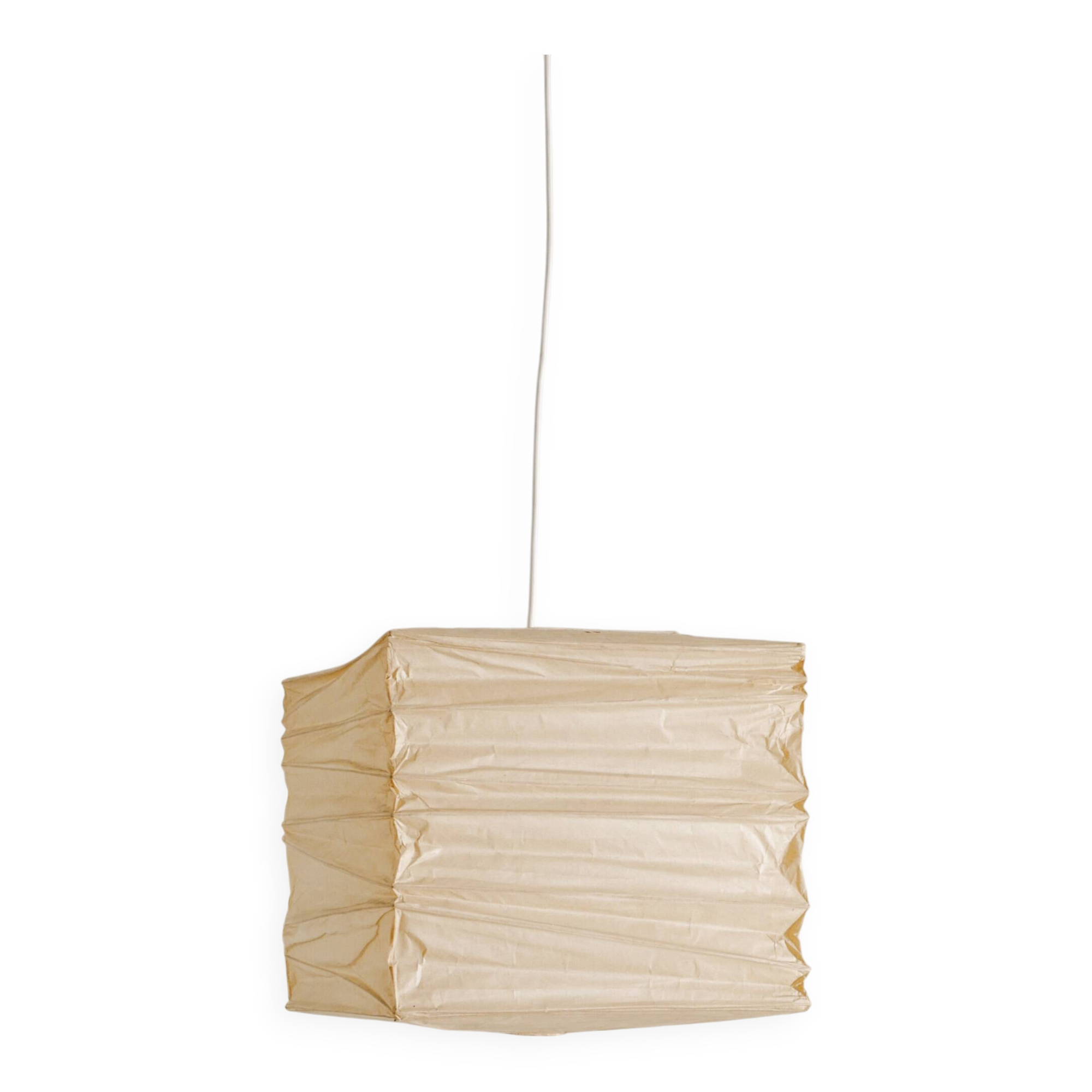 Vintage Mid Century "35X" Paper Pendant by Isamu Noguchi , 1970s