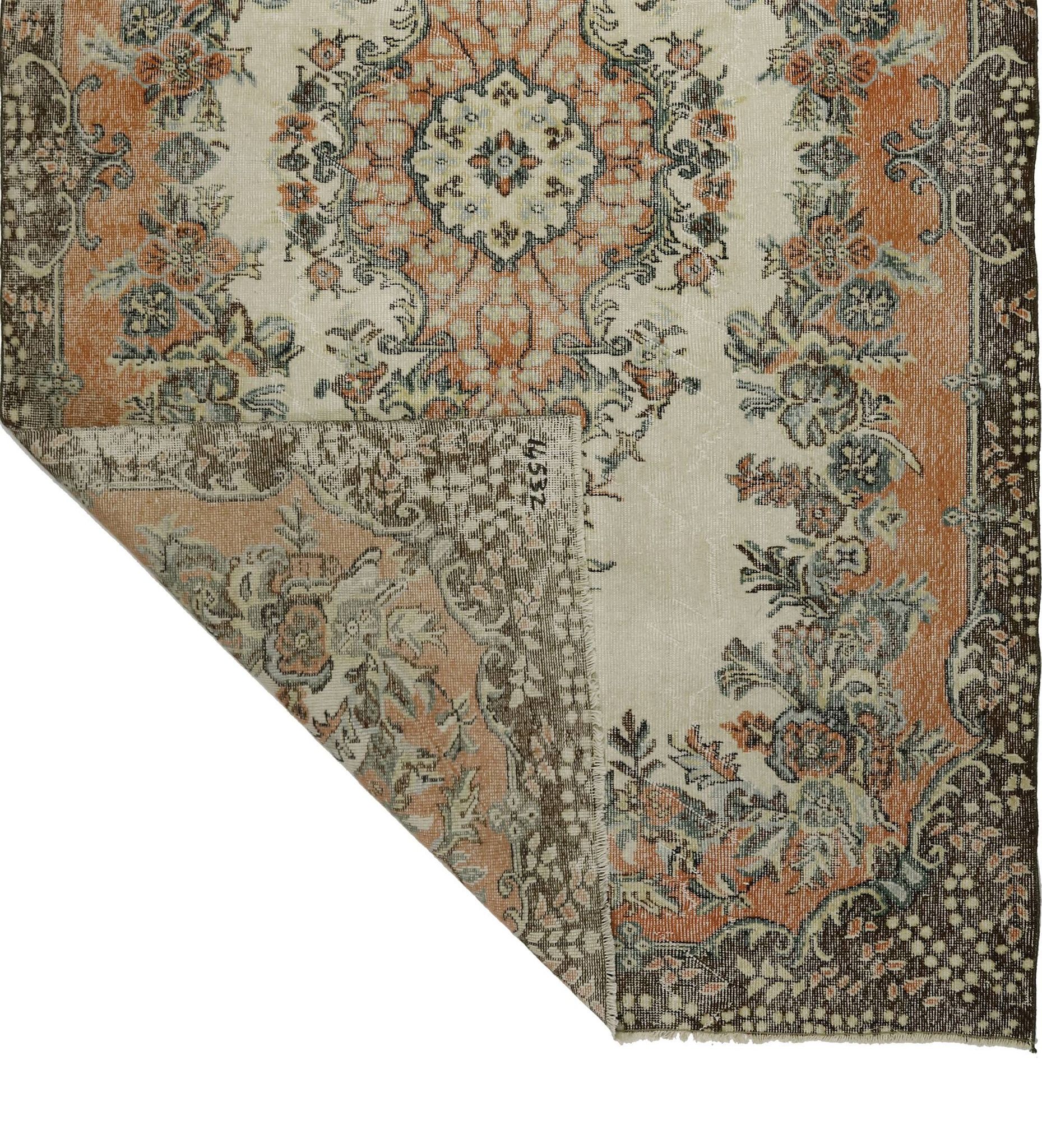 Turkish Anatolian Handmade Vintage Rug 289 cm x 175 cm