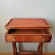 Pedestal table or English cherry saddle with lyre feet