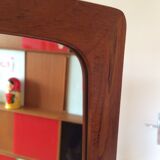 Scandinavian mirror with shelf  35x67cm