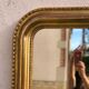 Louis Philippe period mirror gilded gold leaf 144x94cm