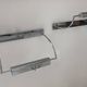 Pair of vintage adjustable wall lights, chrome metal, France 1970.
