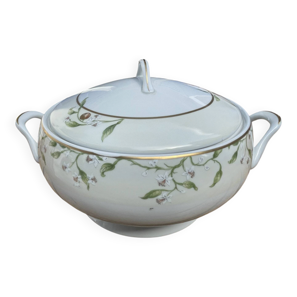 soupière Philippe Deshoulières en porcelaine de Limoges, décor « Orang