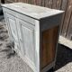 Buffet parisien en bois ancien gris