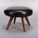 Vintage Danish black stool, 1960s