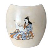 Large porcelain vase with Japanese decoration