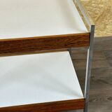 60s 70s serving trolley dinette made of teak & chrome Danish Modern Design