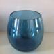 Glasses in iridescent blue crystal, set of four