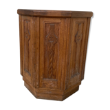 Wooden church pulpit