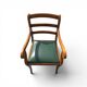 Office chair in solid cherry wood