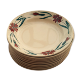 Lot 10 deep plates Longchamp Christiane