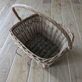 Antique wicker bike basket
