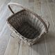 Antique wicker bike basket