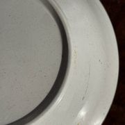 Lot d'un saladier et un plat circulaire frise marron vintage D28